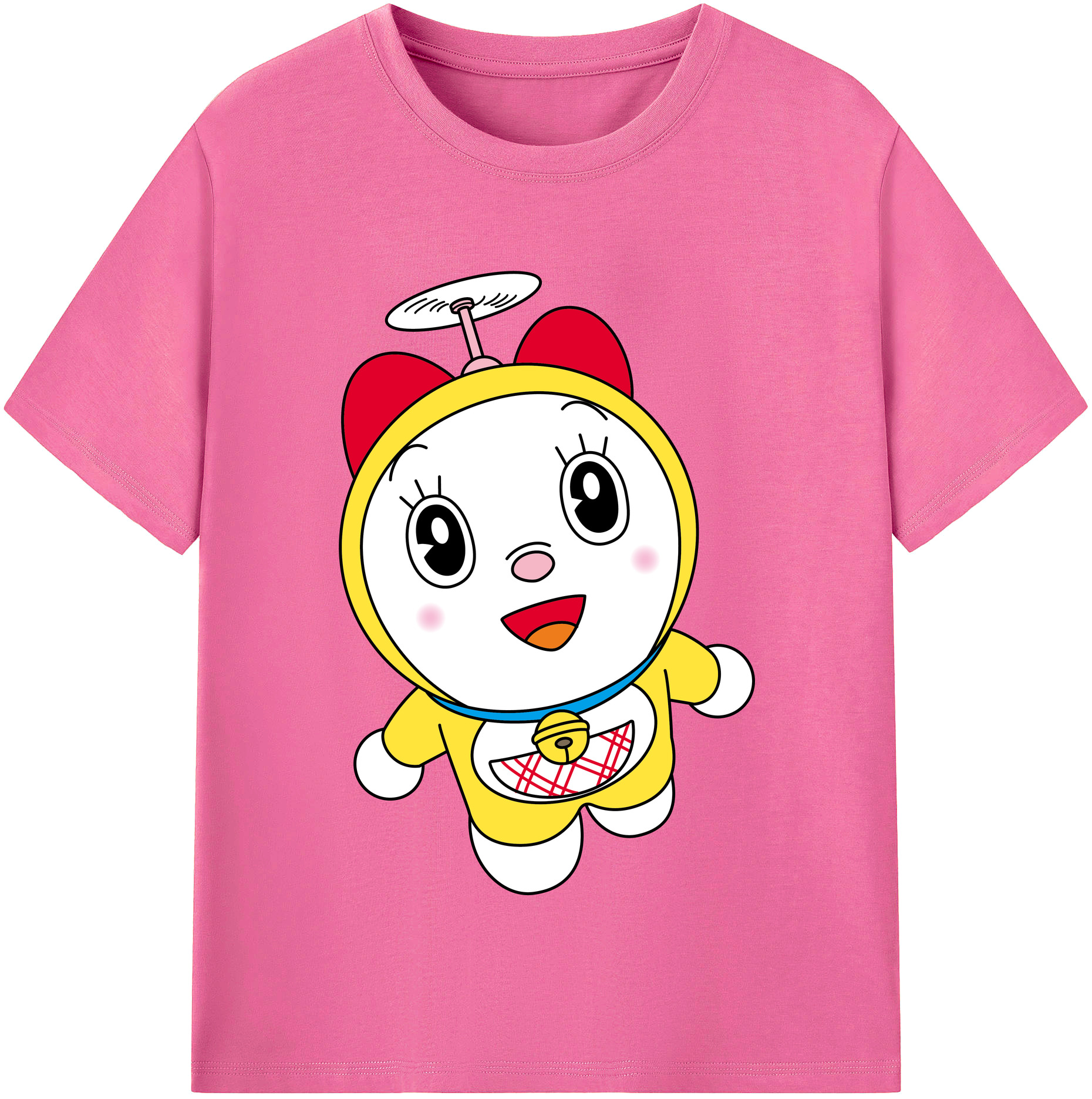 （画像用） ドラえもん ドラミ Doraemon Dorami レディースカジュアルプリントTシャツ（綿100％）